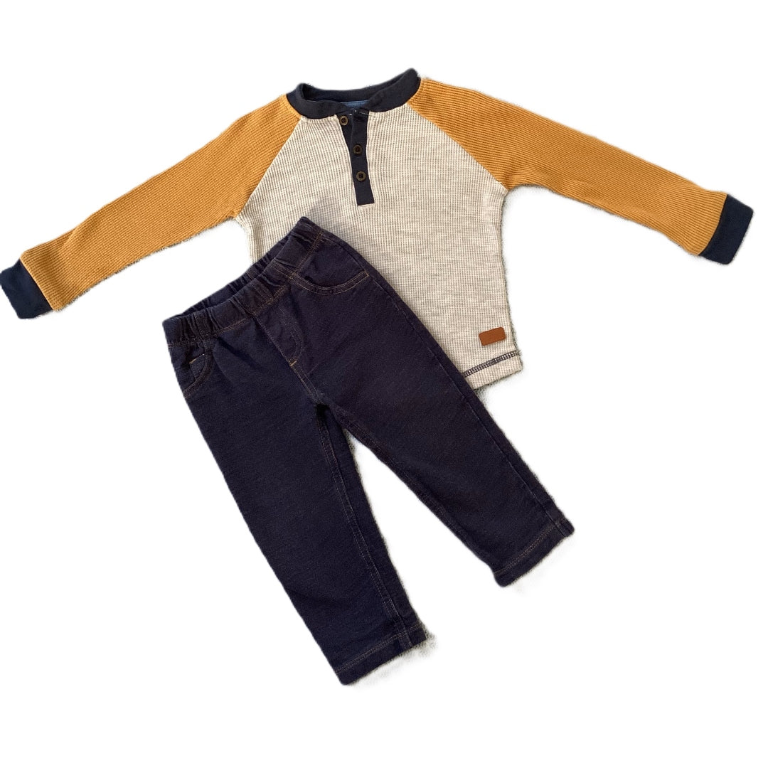 12-18 Boys 7 For All Mankind 3 Color Henley, Carter's Jeans