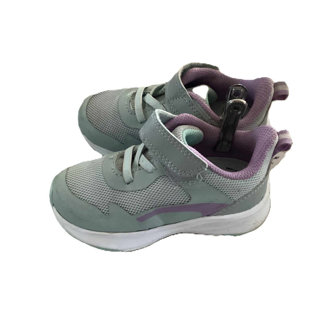 Size 6 Athletic Works Gray Green w/Lavender Accents Sneakers