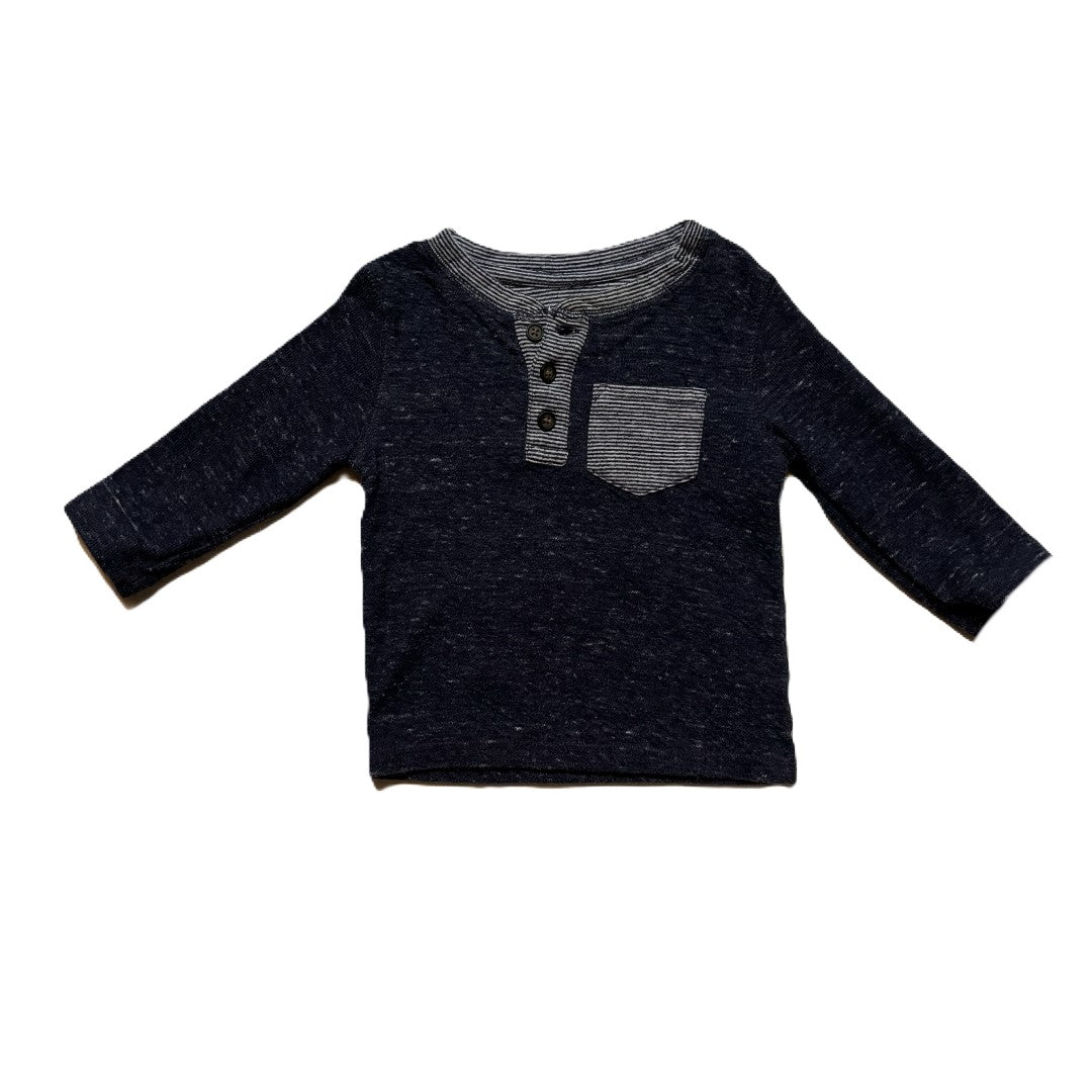 9-12 Boys Cat & Jack Charcoal Henley