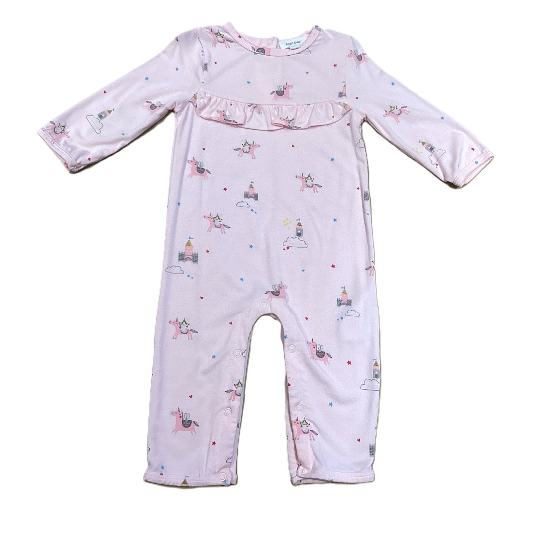 3-6 Girls Angel Dear Pink w/Deer One Piece