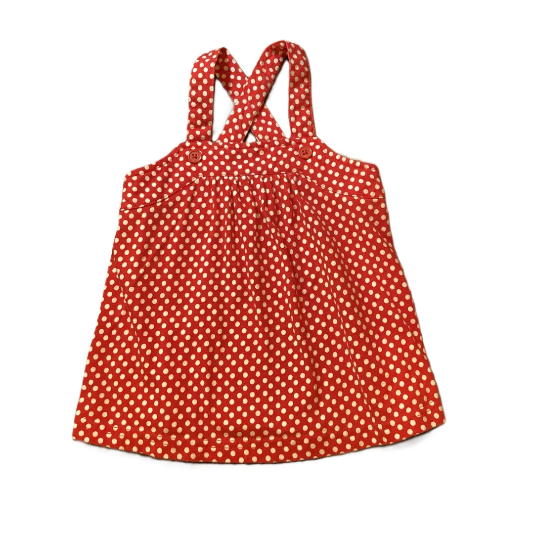 9-12 Girls Faded Glory Red/White Polka Dot Jumper