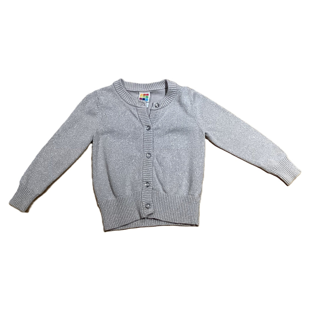 12-18 Girls Healthtex Gray Glitter Cardigan