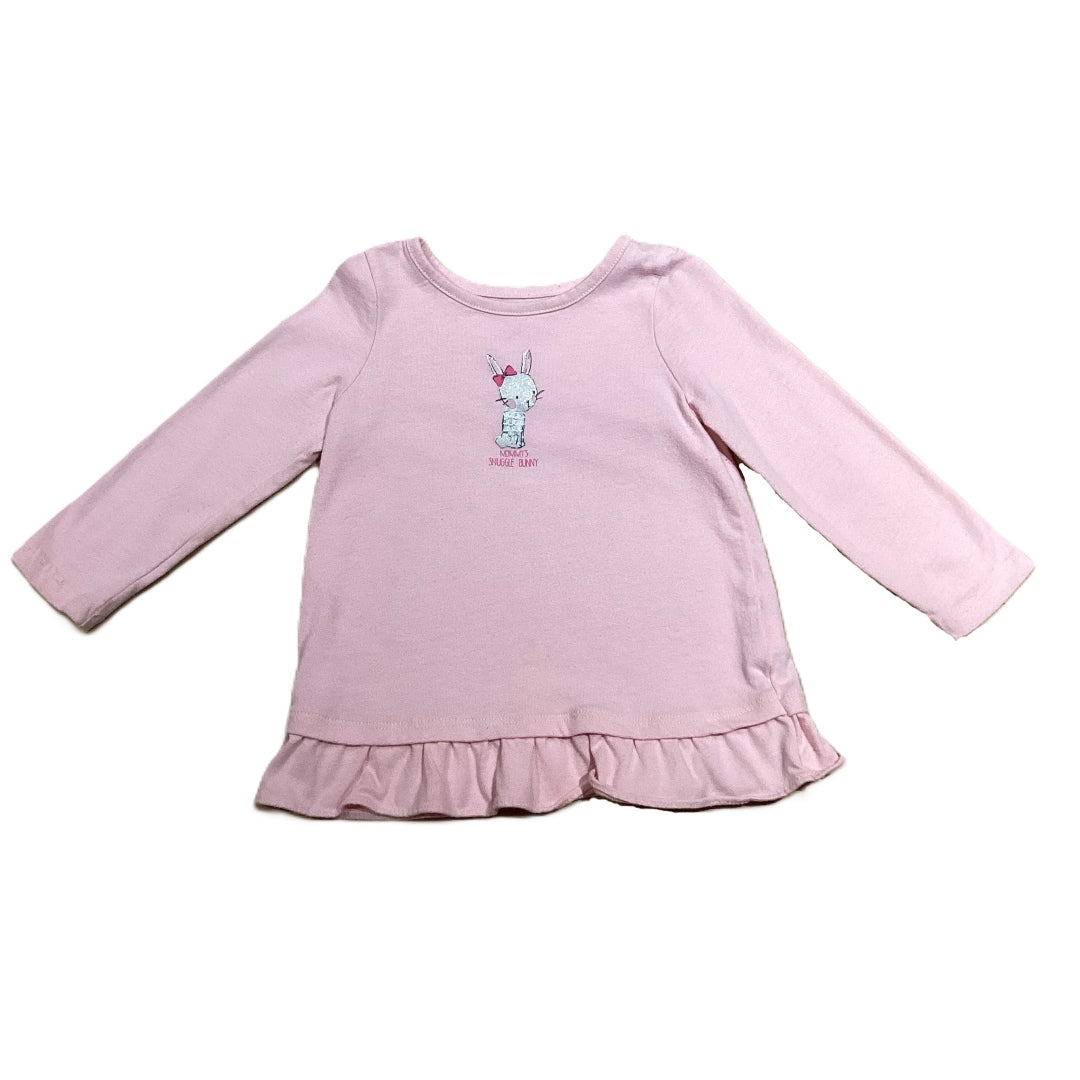 12-18 Girls Jumping Beans Pink Mommy's Snuggle Bunny Long Sleeve Shirt
