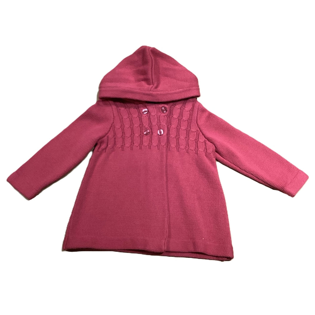 12-18 Girls First Impressions Pink Heavyweight Knit Jacket
