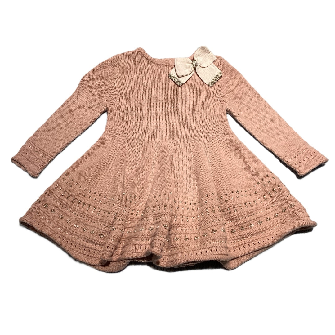0-3 Girls Catherine Malandrino Dusty Rose Sweater Dress