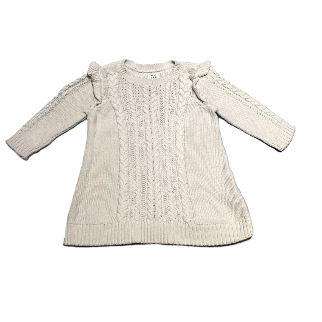 0-3 Girls Baby Gap Ivory Sweater Dress