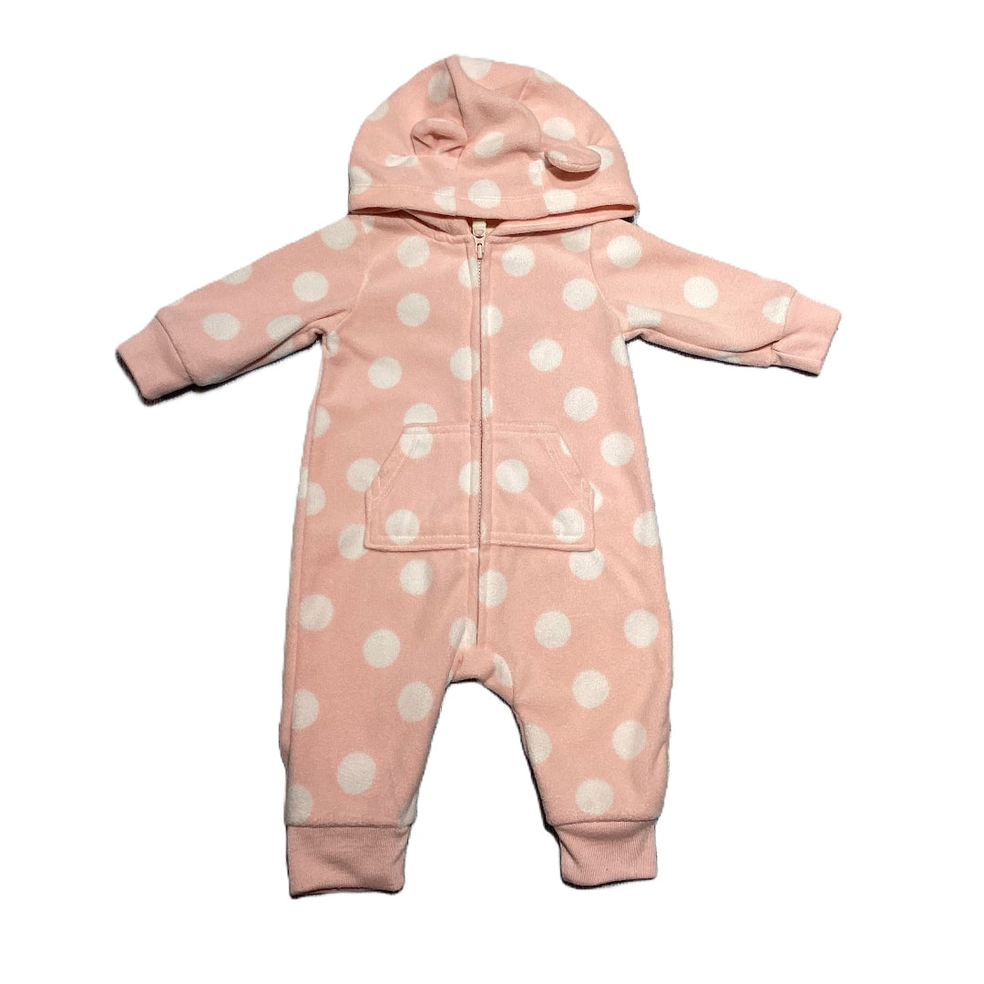 0-3 Girls Carter's One Piece Fleece Outfit