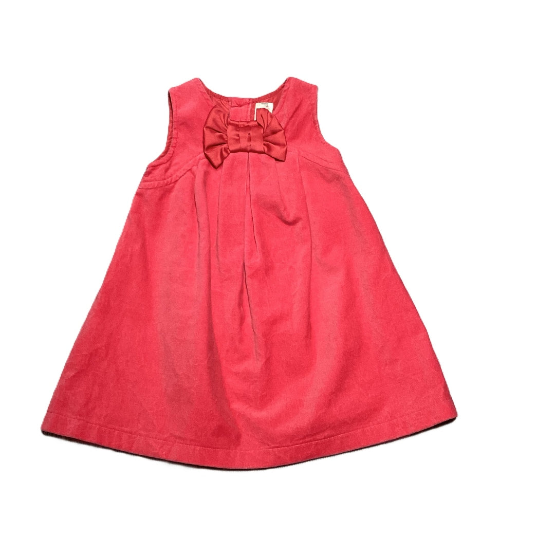 9-12 Girls Carter's Pink Velvet Dress w/Bow