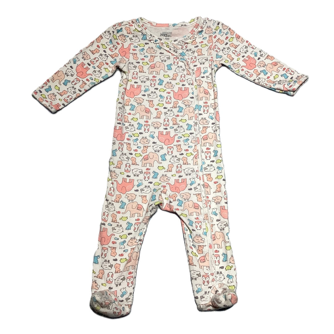 6-9 Girls Simple Joys Sleeper with Baby Animals