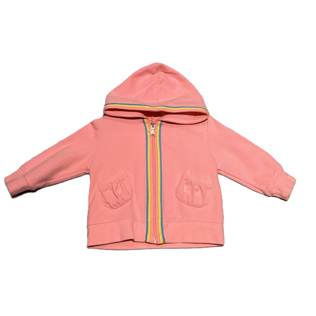 6-9 Girls All Mine Pink Rainbow Zip Sweatshirt