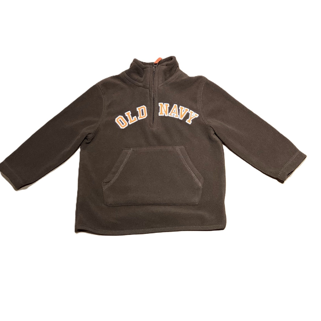 18-24 Boys Old Navy Brown Quarter Zip Sweatshirt