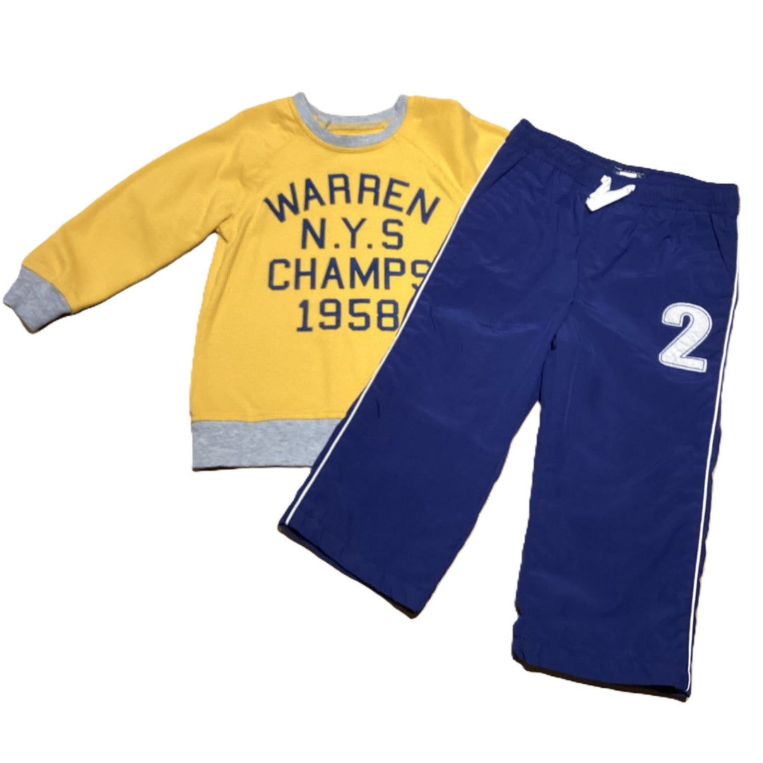 18-24 Boys Log Warren NYS Champs Sweatshirt, Place Athletic Pants