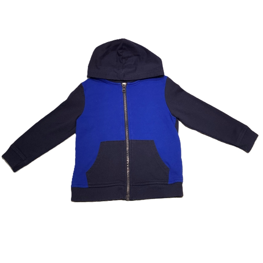 3T Boys Circo Two Toned Blue Zip Front Hooded Sweatshirt