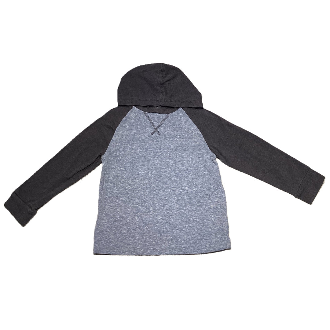 3T Boys Garanimals Two Toned Blue Hooded Baseball Tshirt