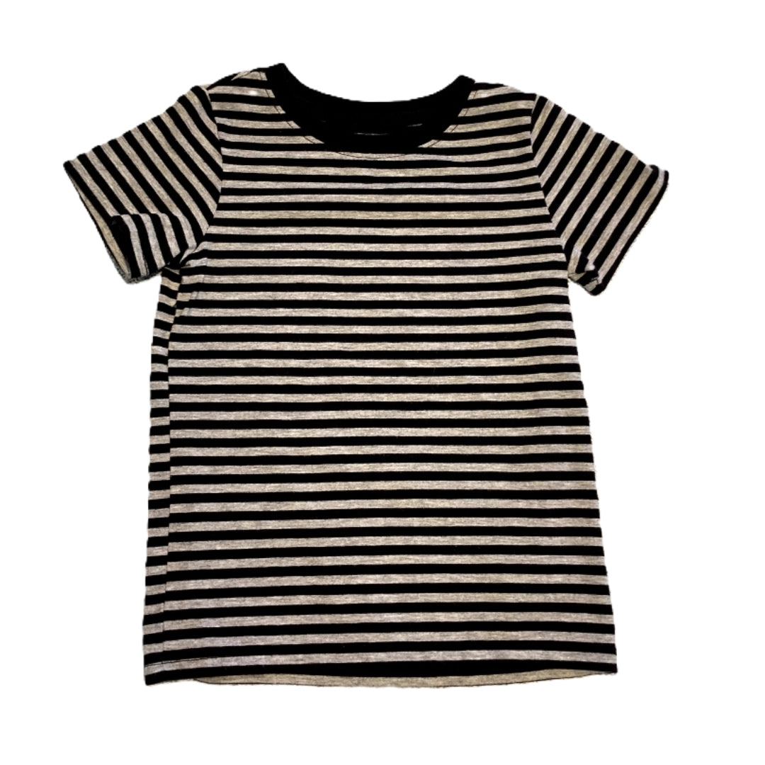 2T Boys Cat & Jack Gray and Black Striped Tshirt