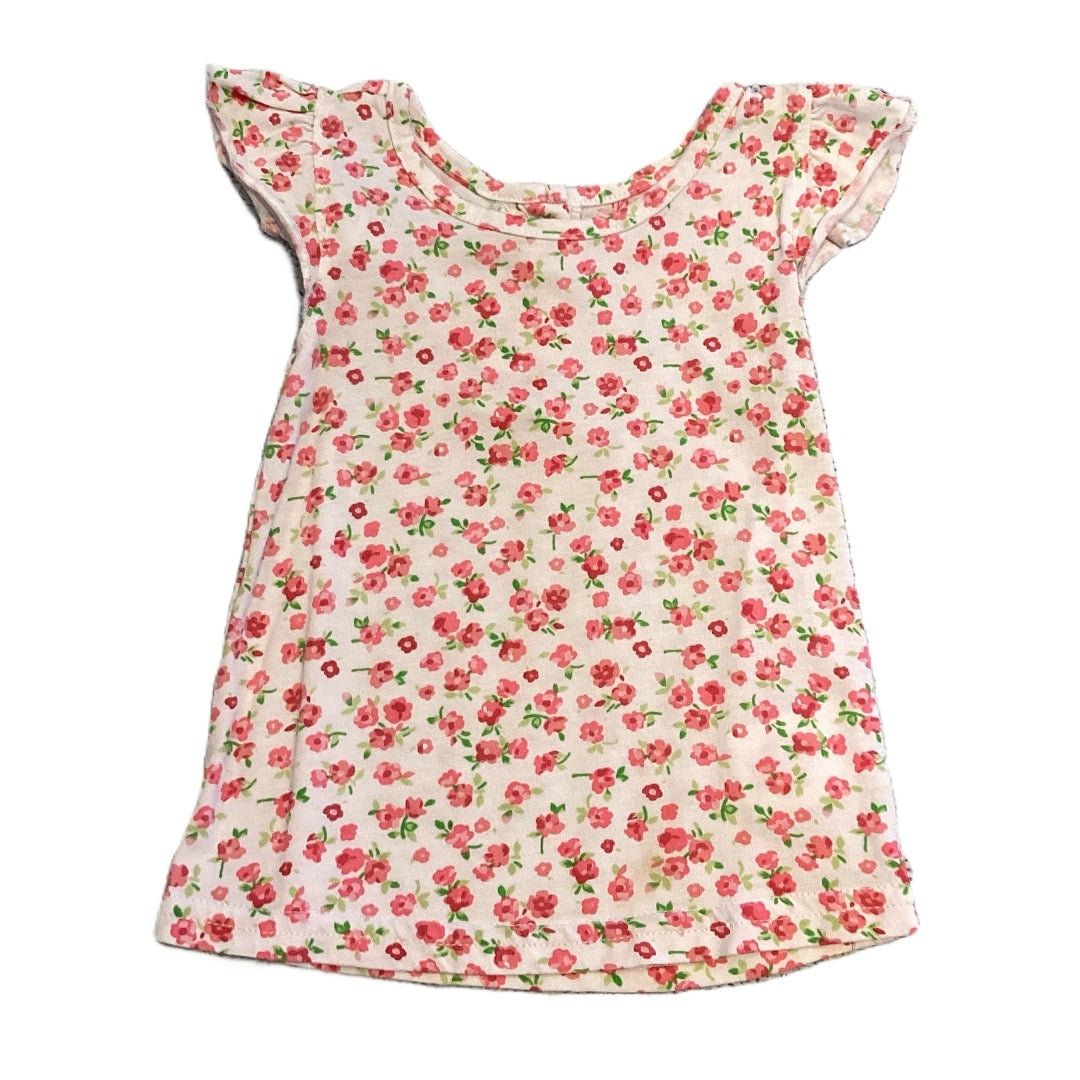 18-24 Girls Nannette White and Pink Floral T-Shirt