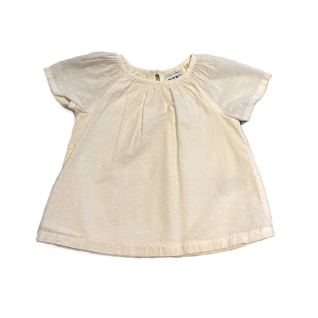 18-24 Girls Old Navy White Polka Dot Shirt