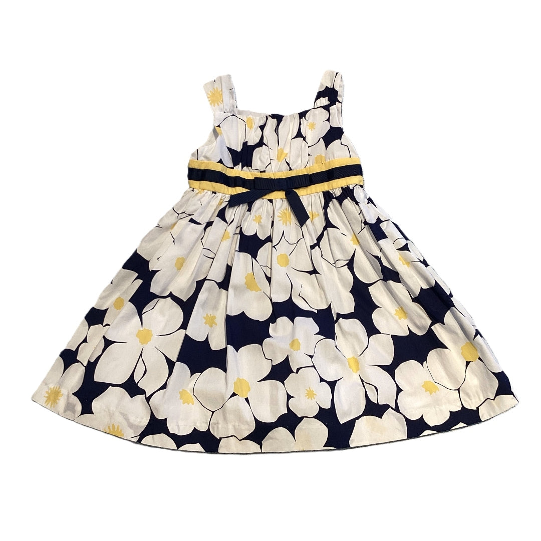 18-24 Girls Maggie and Zoe Navy Blue and Yellow Floral Dress