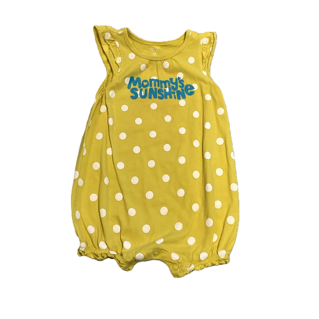 18-24 Girls Carter's Neon Green Mommy's Sunshine Bubble Onesie