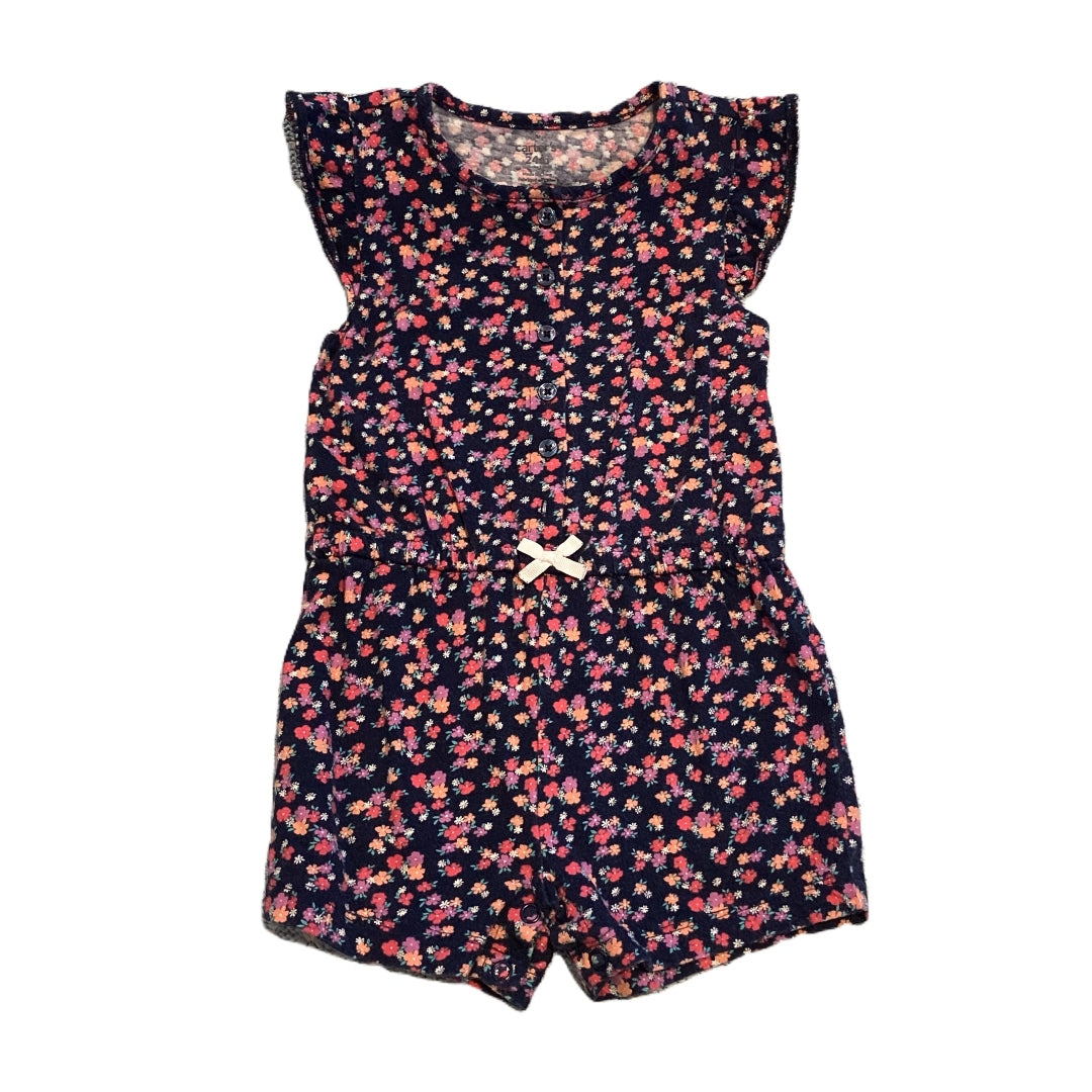 18-24 Girls Carter's Multi-Colored Floral Romper
