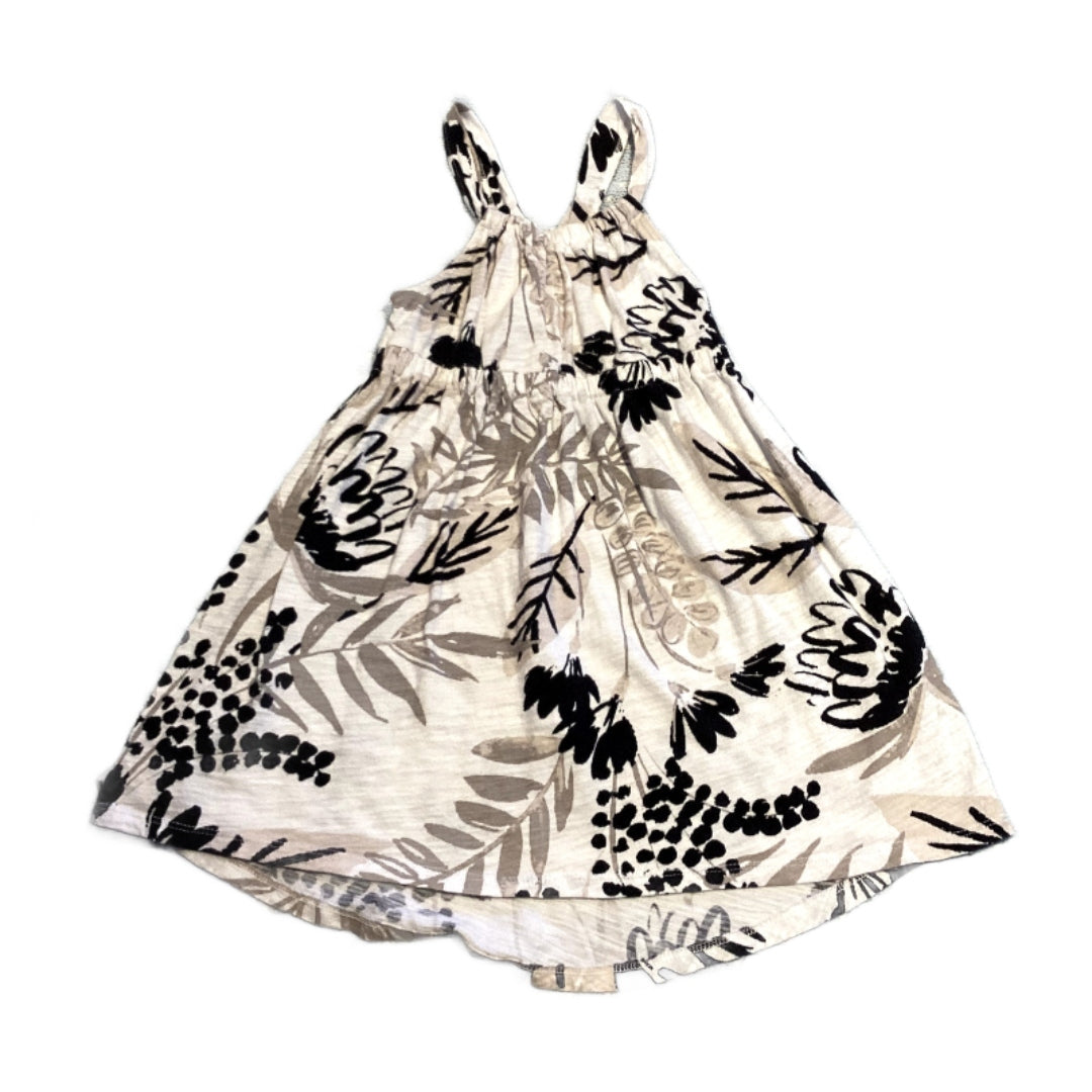 2T Girls Old Navy Gray/Black Tropical Floral Dress