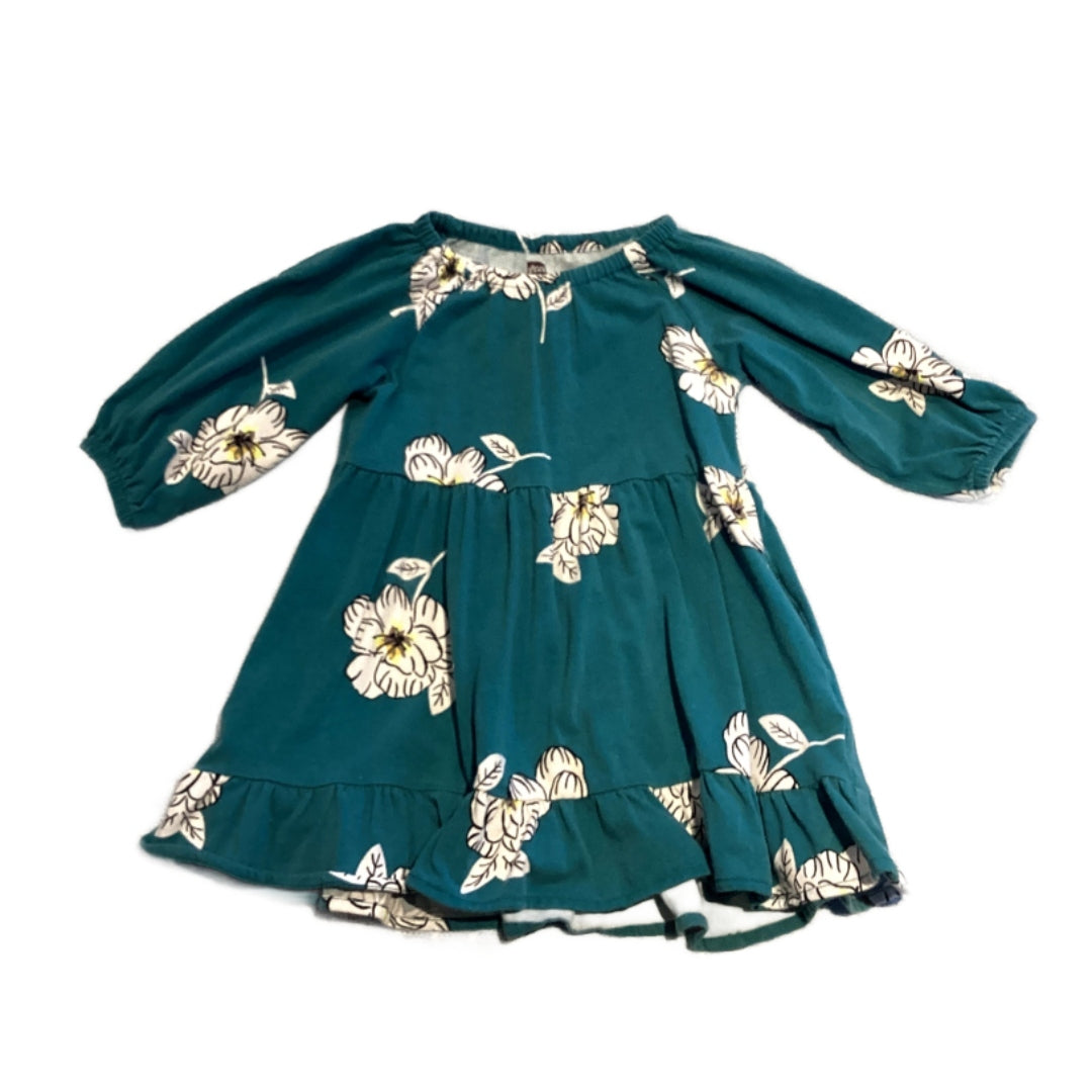 2T Girls Tea Teal Floral Dress