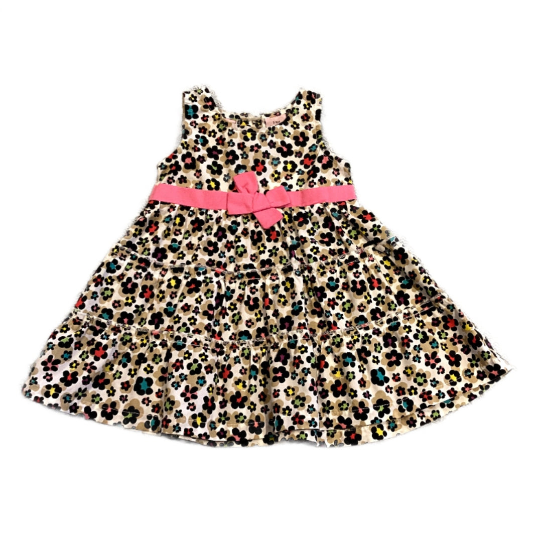 3-6 Girls Sweet Heart Rainbow Multi-Colored Formal Dress