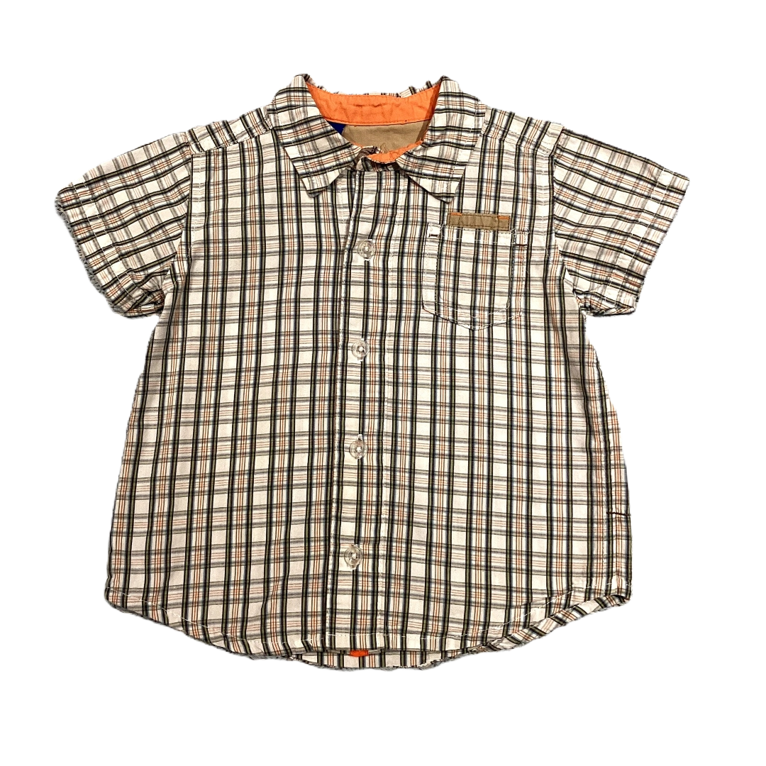 6-9 Boys Genuine Baby Multicolor Plaid Shirt