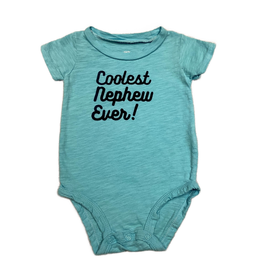 6-9 Boys Carter's Turquoise Coolest Nephew Ever Onesie