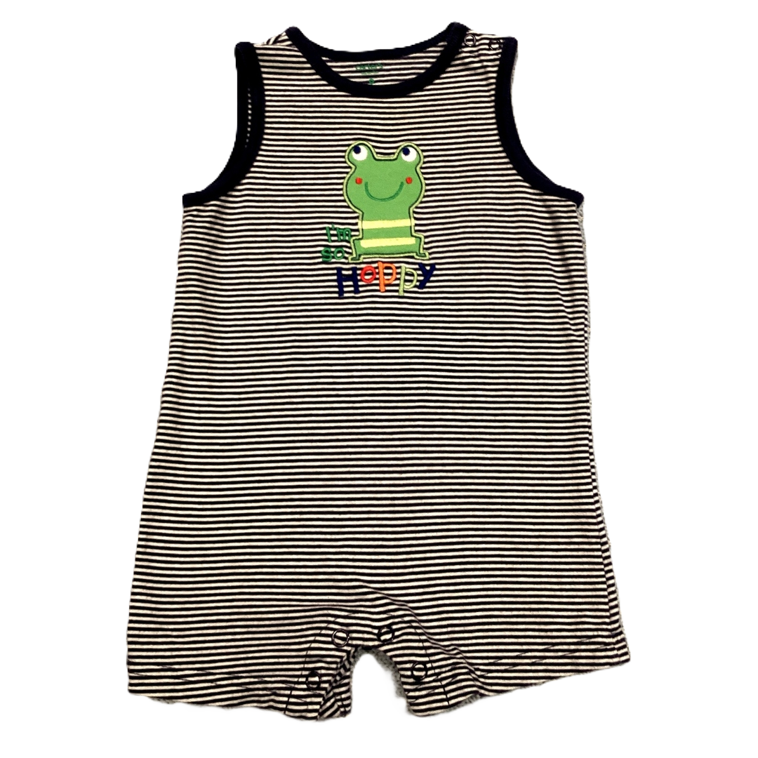 6-9 Boys Carter's Blue/White I'm So Hoppy Romper