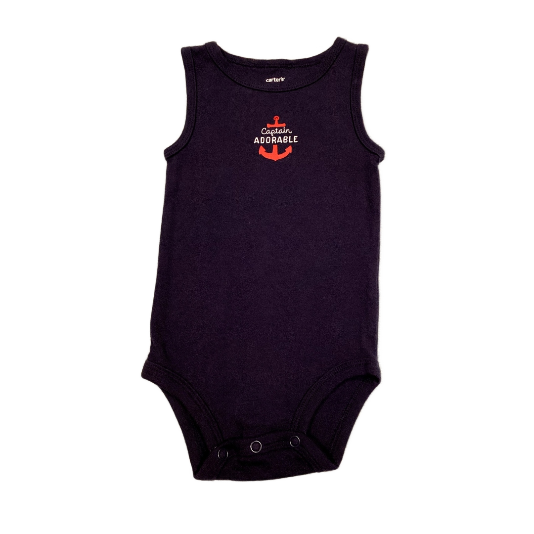 6-9 Boys Carter's Navy Captain Adorable Onesie