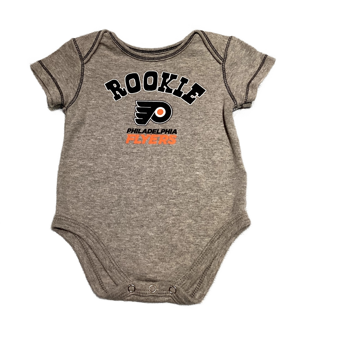 6-9 Boys NHL Gray Rookie Flyers Onesie