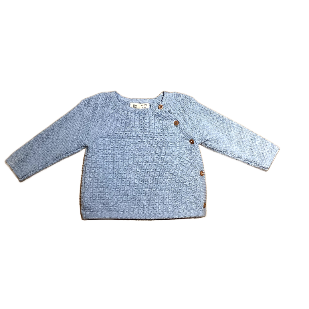 6-9 Boys Zara Mini Light Blue Sweater