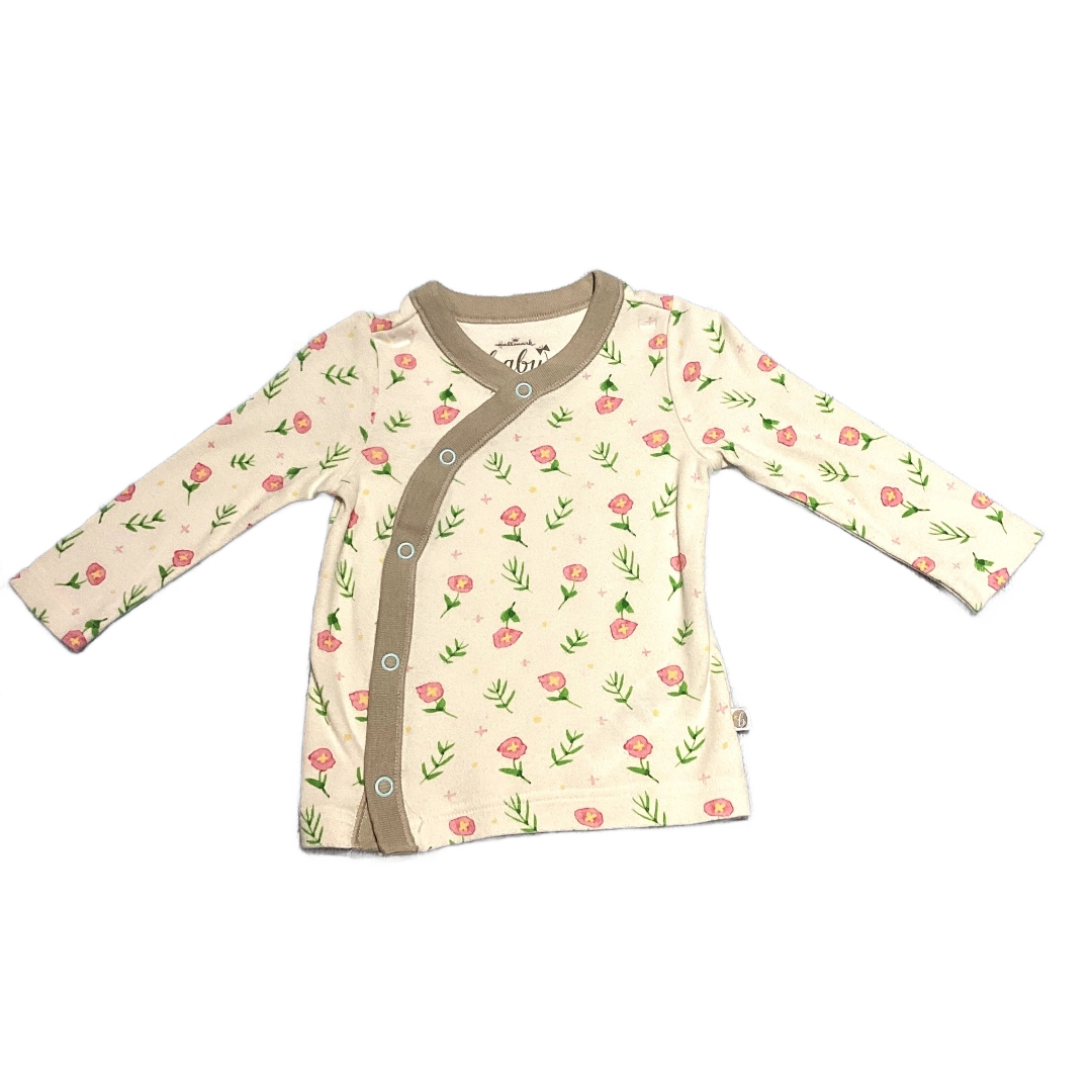 6-9 Girls Hallmark Ivory Floral Cross Body Shirt
