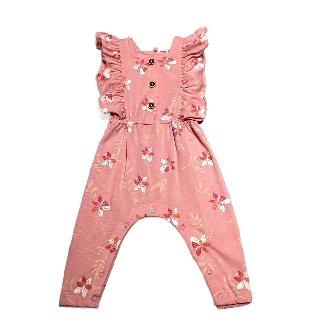 6-9 Girls Jessica Simpson Pink Floral Romper