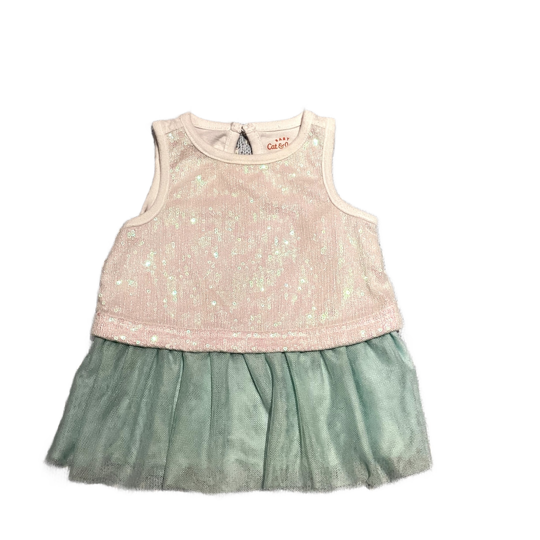 6-9 Girls Cat & Jack Aqua Sequin Dress