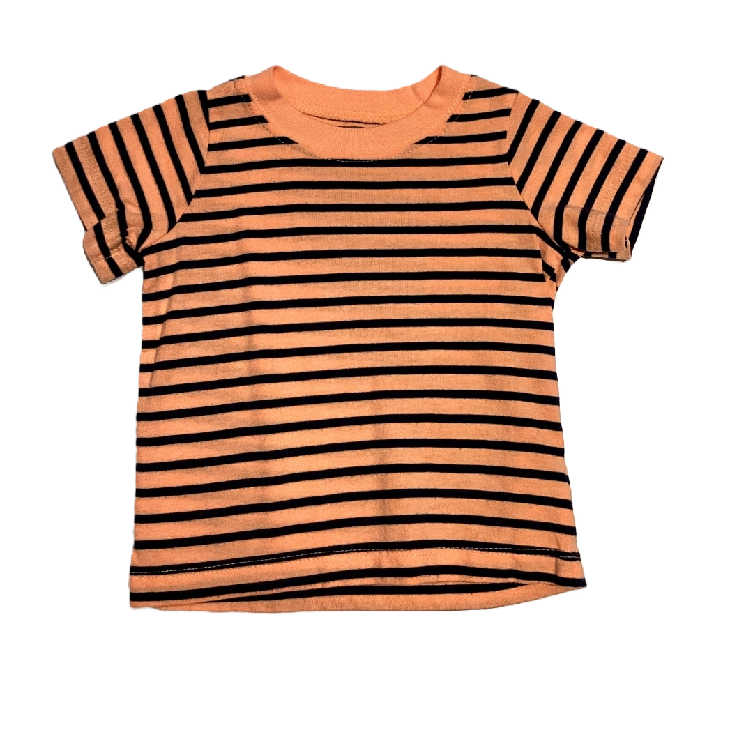 9-12 Boys Carter's Orange and Navy Blue Striped T-Shirt
