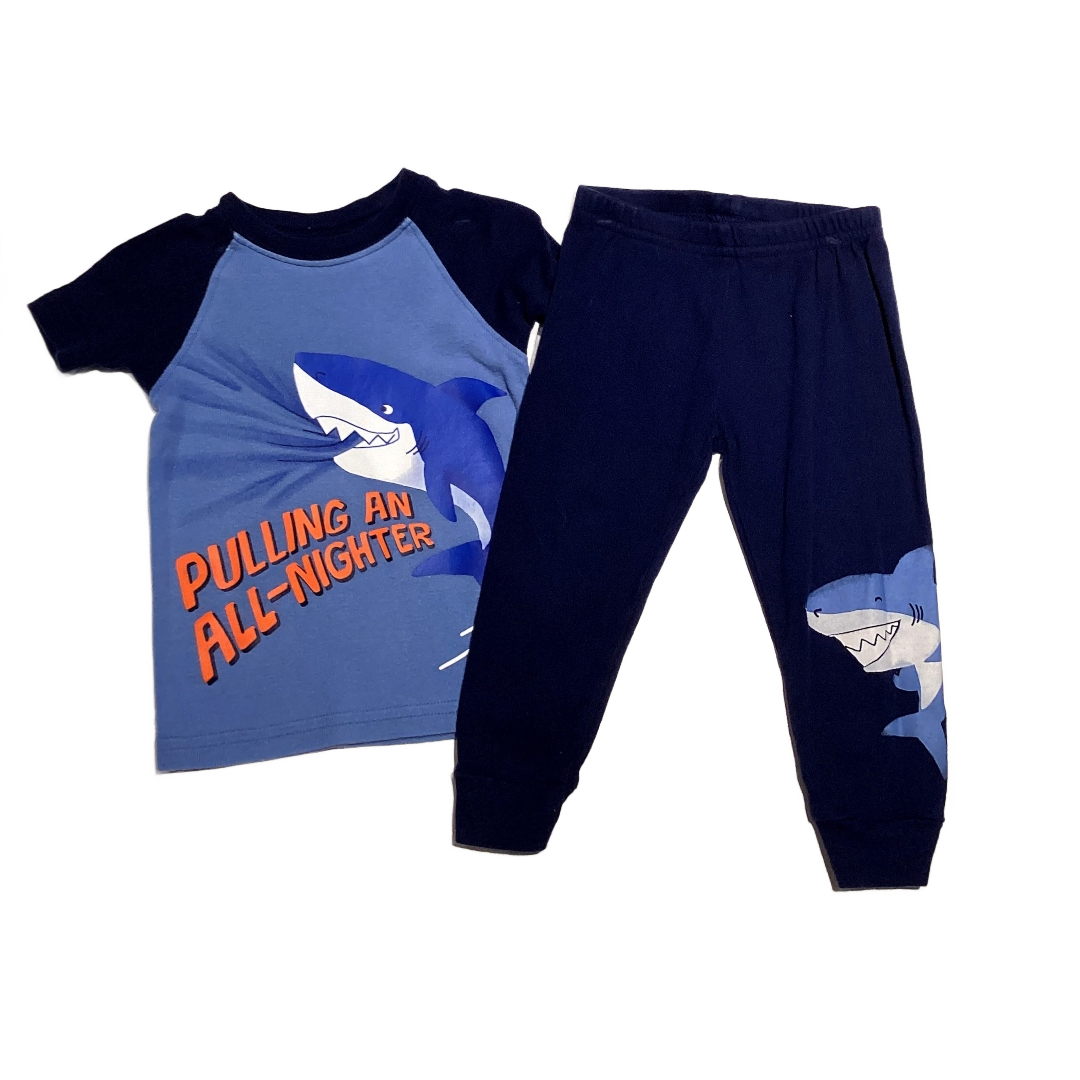 9-12 Boys Just One You Blue Pulling An All-Nighter Pajama Set