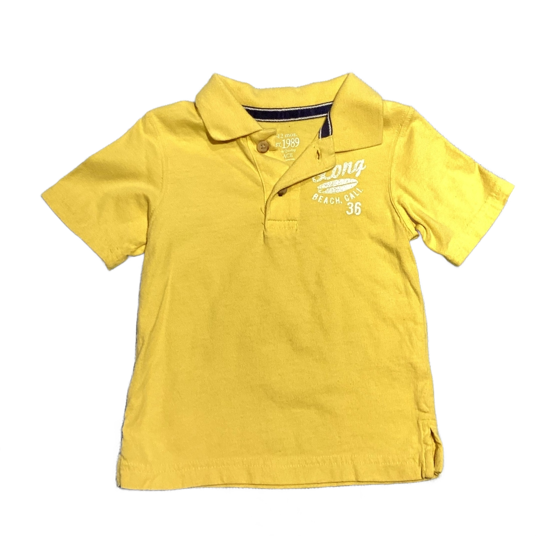 9-12 Boys 1989 Bright Yellow Long Beach Cali Polo