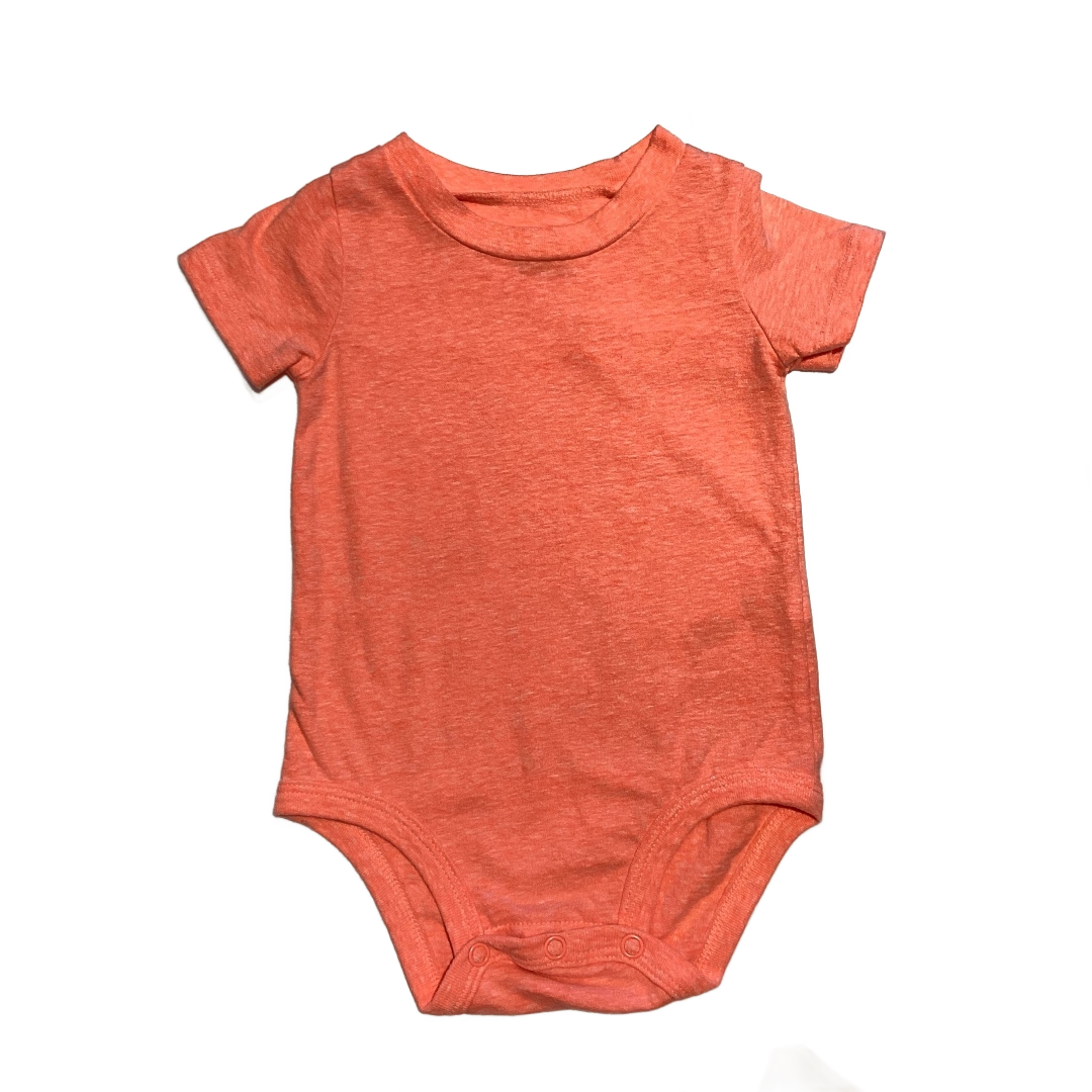 9-12 Boys Carter's Neon Orange Basic T-Shirt Onesie
