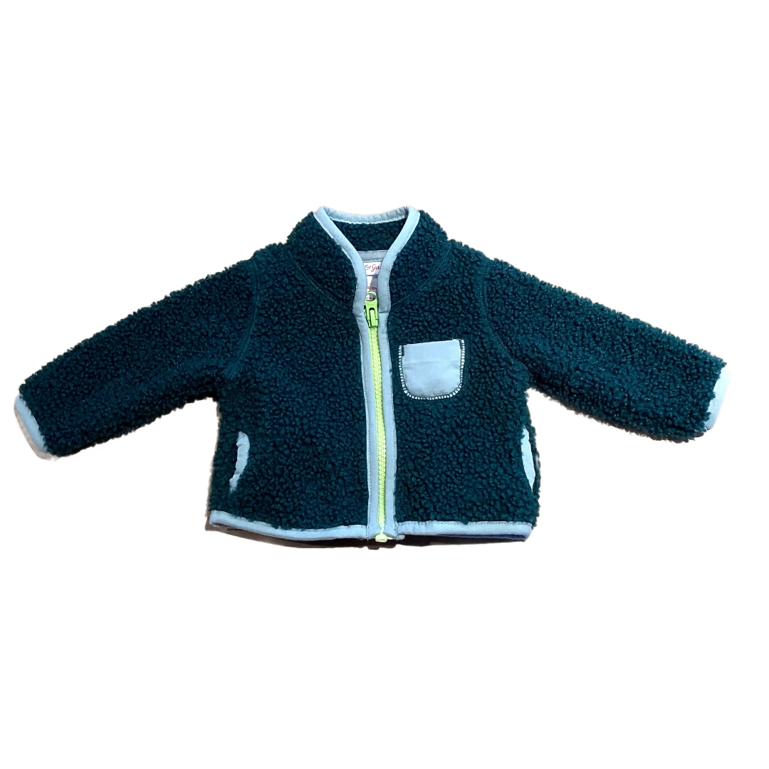 NB Boys Cat & Jack Dark Green Sherpa Jacket