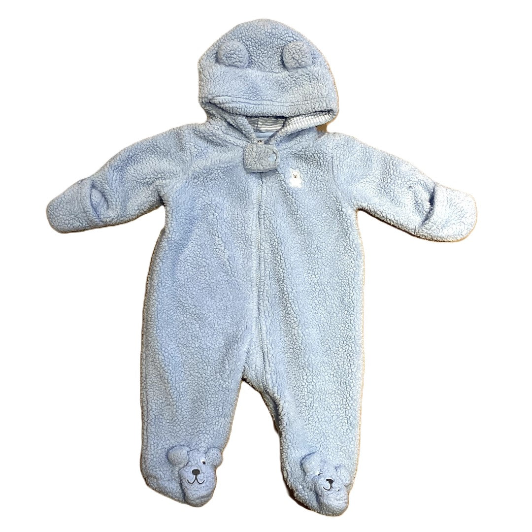0-3 Boys Carter's Light Blue Sherpa Bear Bunting