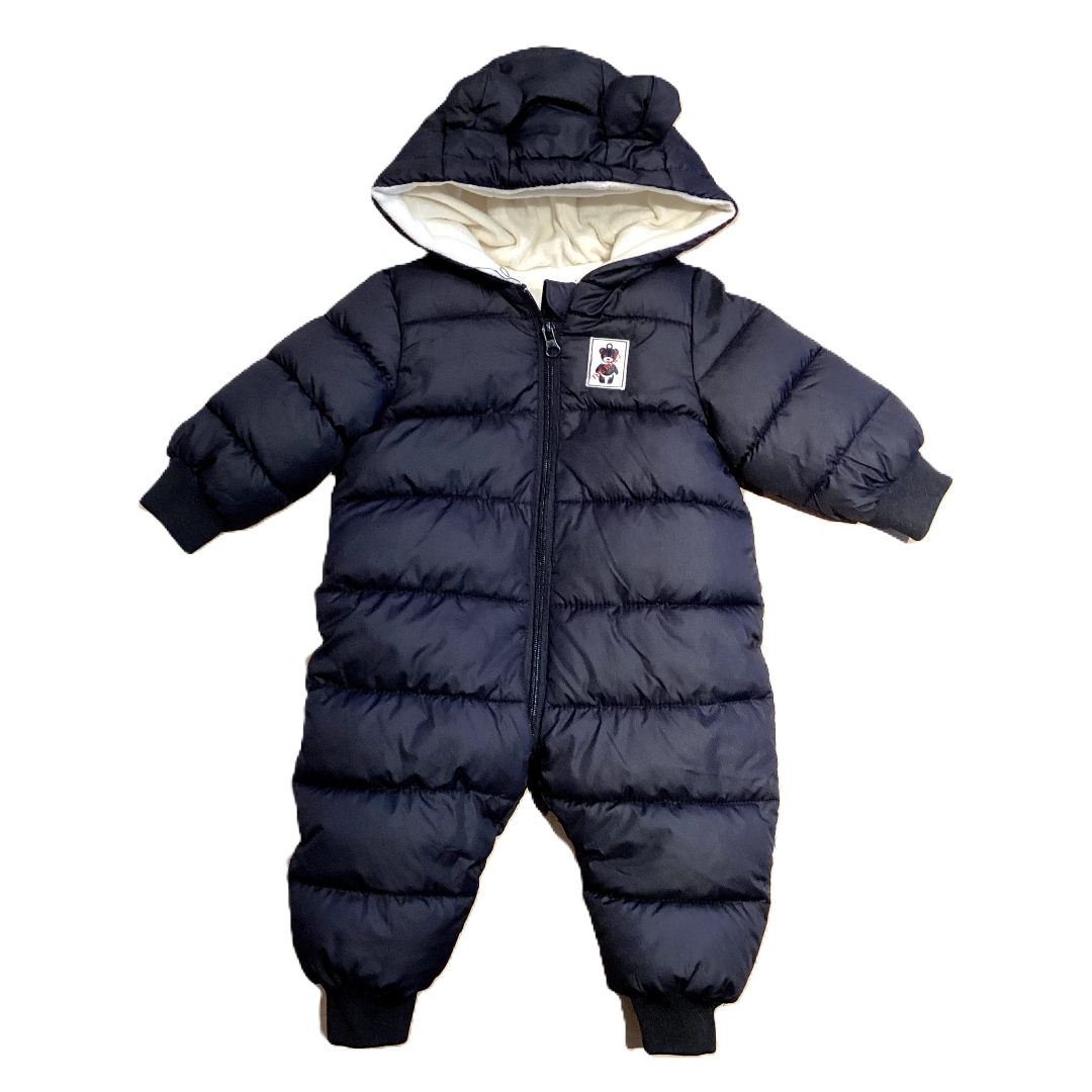 0-3 Boys Black Bear Snowsuit