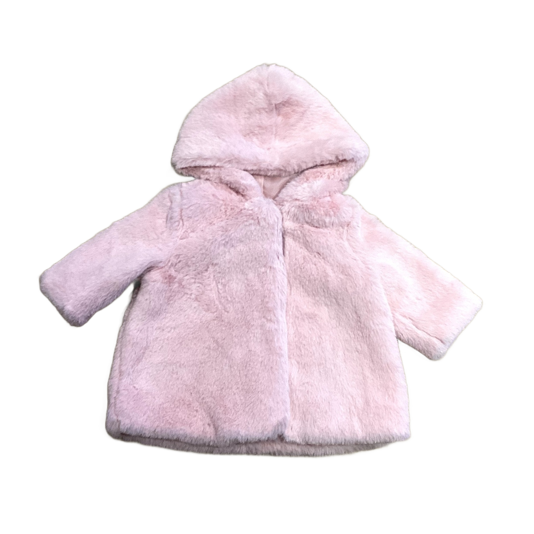 0-3 Girls Old Navy Light Pink Faux Fur Jacket