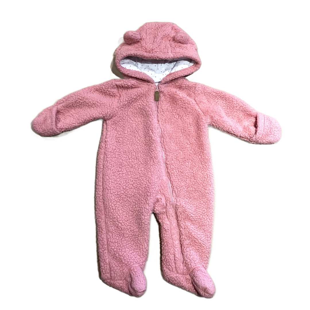 0-3 Girls Carter's Dusty Rose Sherpa Bunting