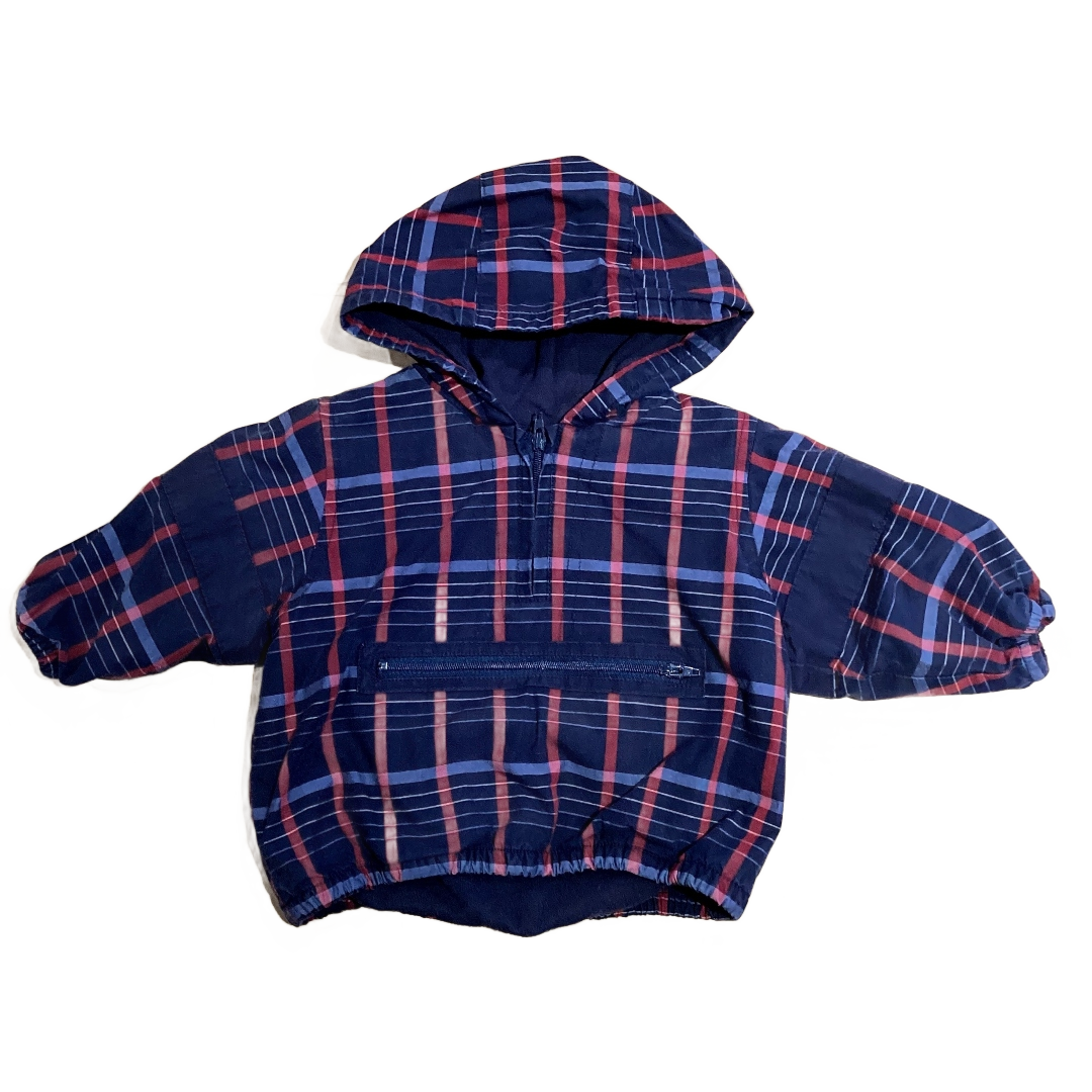 3-6 Boys Baby Gap Blue and Red Striped Pullover Jacket