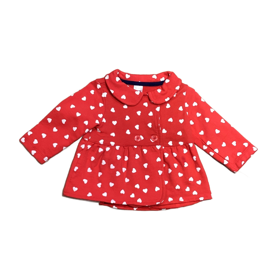 6-9 Girls Carter's Red/White Hearts Jacket
