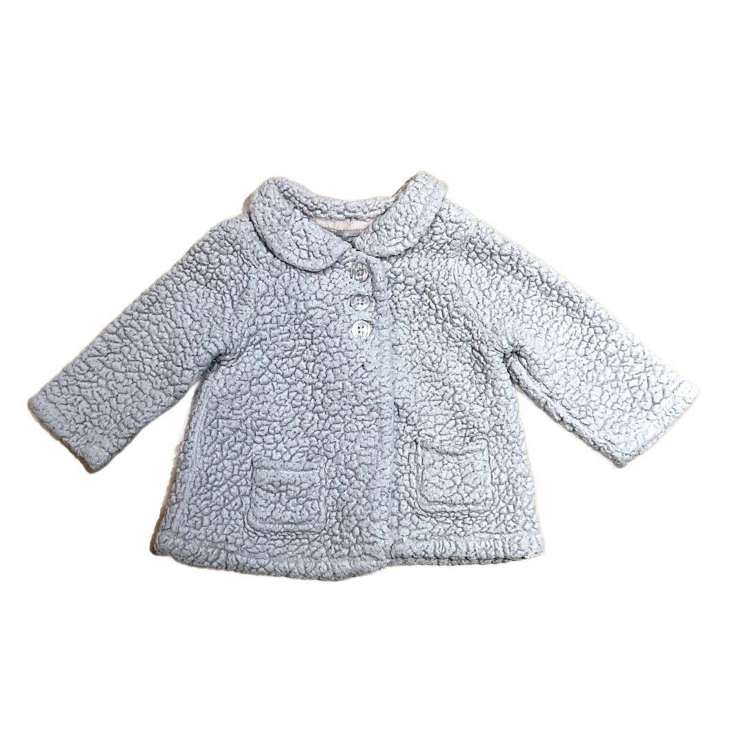 6-12 Girls Carter's Dove Gray Sherpa Jacket