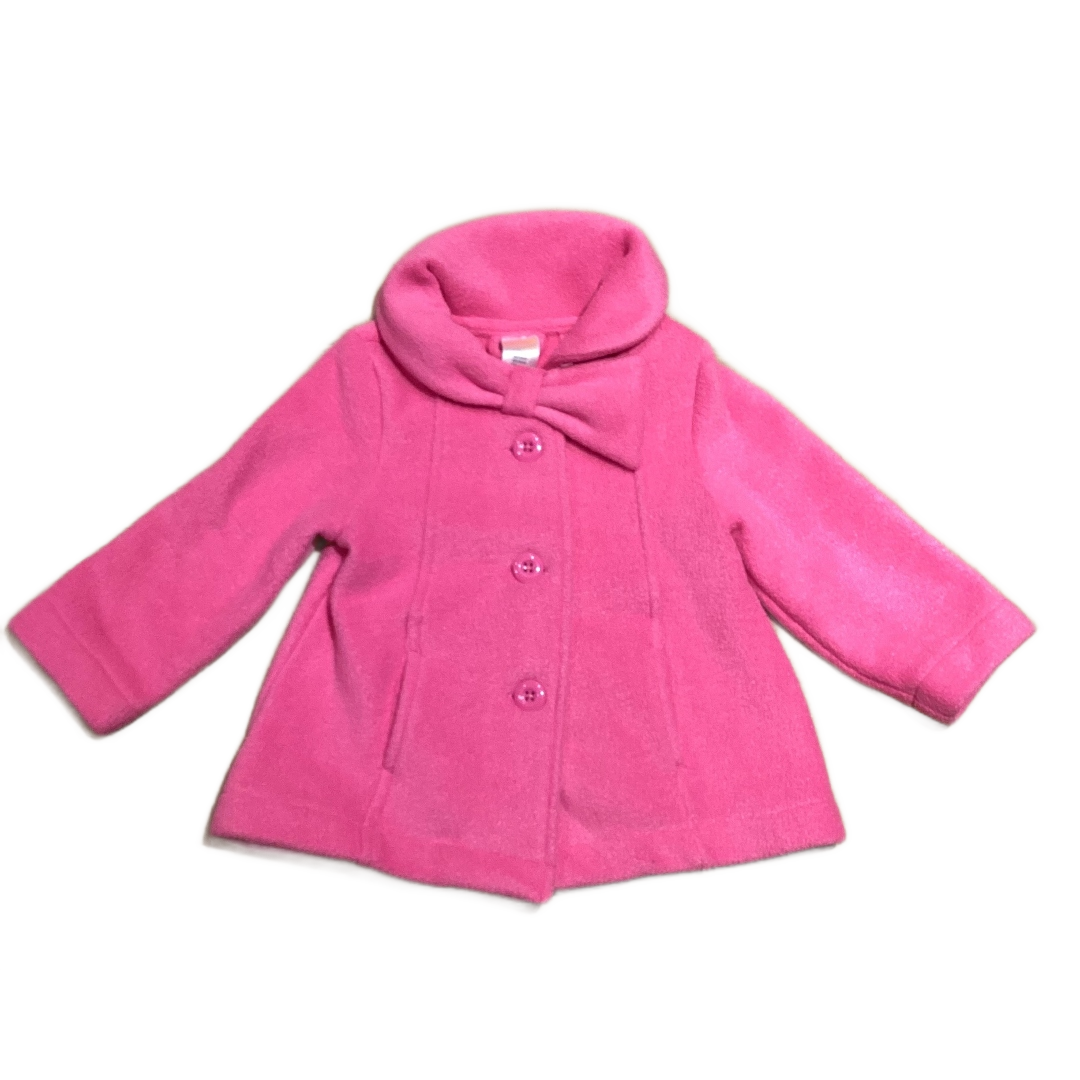 18-24 Girls Gymboree Bright Pink Fleece Jacket w/Bow
