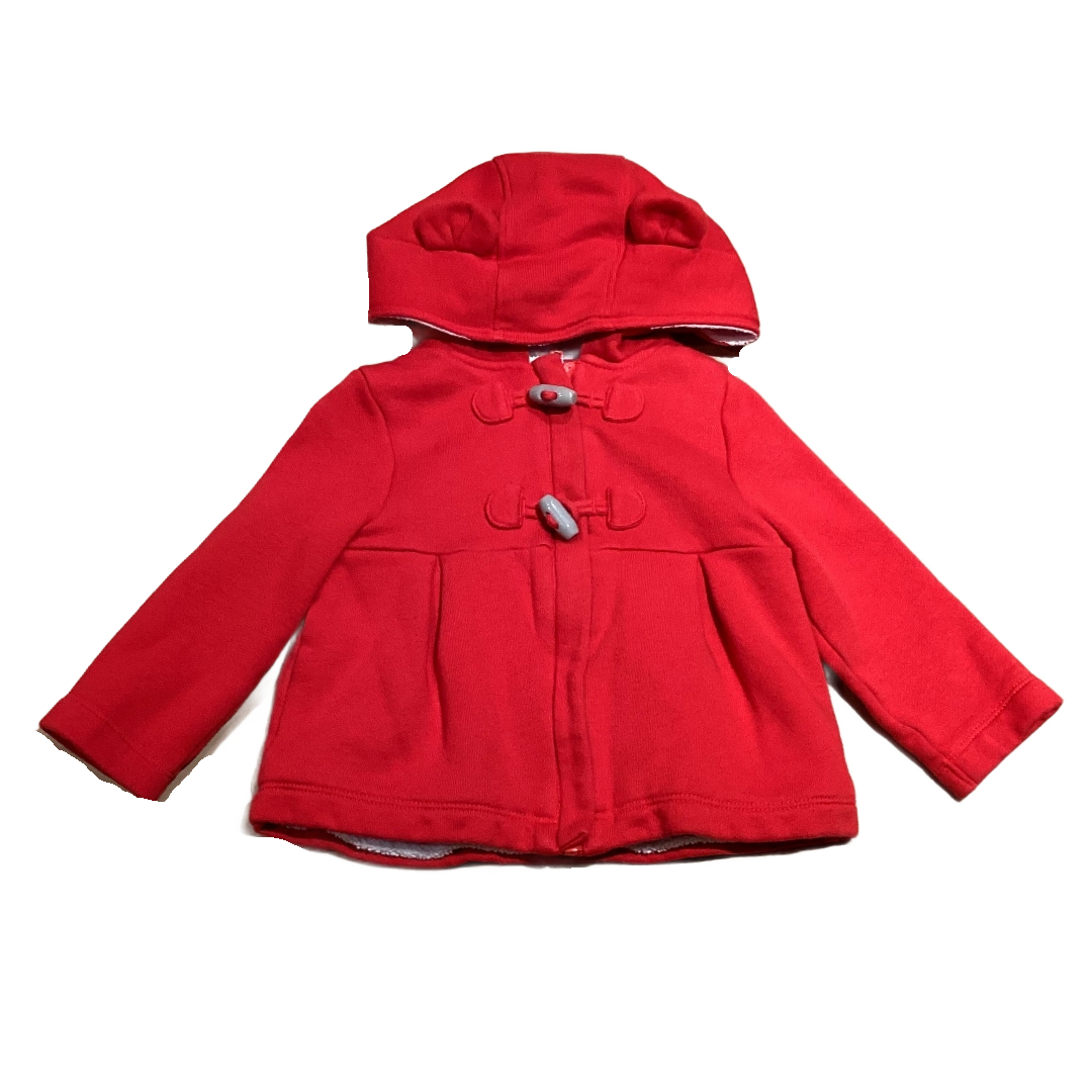 18-24 Girls Gymboree Red Fleece Jacket w/Toggle Buttons